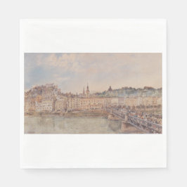 Guardanapo De Papel Vista de Salzburgo (por Rudolf von Alt)