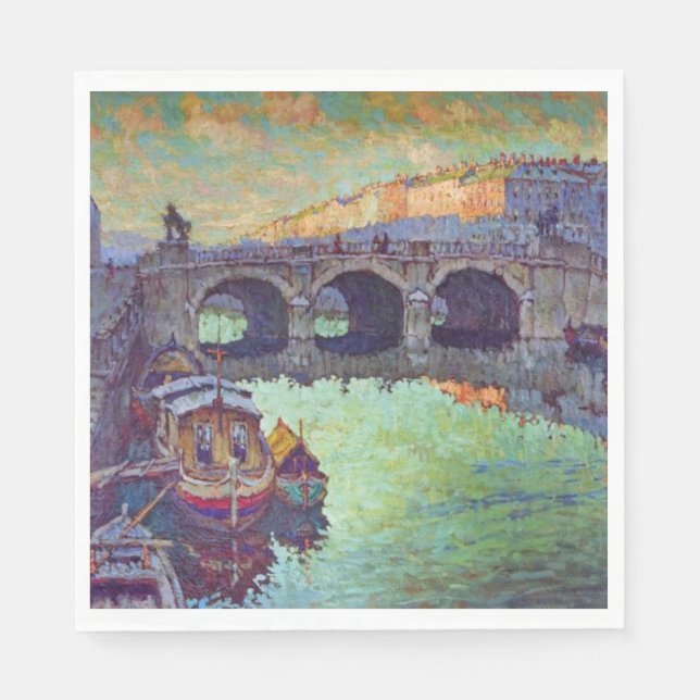 Guardanapo De Papel Vista do Santo Petersburgo (cidade russa) (Frente)