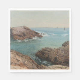 Guardanapo De Papel Vista sobre o mar (Paisagem Costeira) (Marinha)