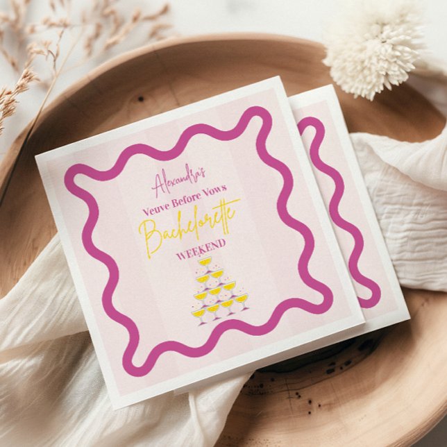 Guardanapo De Papel Viúva Antes dos Votos Fim de Semana da Solteirona (Criador carregado)