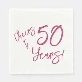 Guardanapo De Papel Viva Magenta Saúde a 50 Anos Napkins