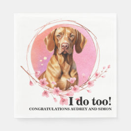 Guardanapo De Papel Vizsla Wedding Napkins Com Foto De Cães