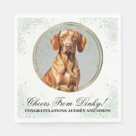 Guardanapo De Papel Vizsla Wedding Napkins Com Foto De Cães