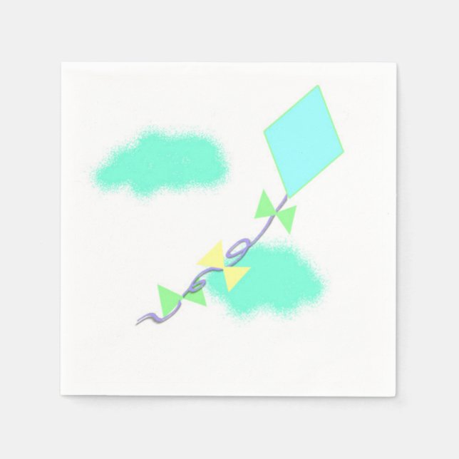 Guardanapo De Papel Voando uma pipa (Frente)