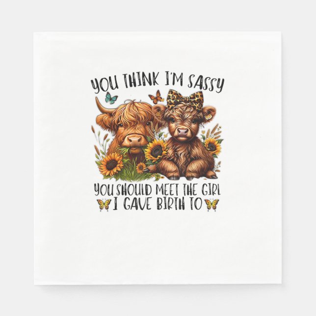 Guardanapo De Papel Você acha que eu sou infeliz que você deveria conh (Frente)