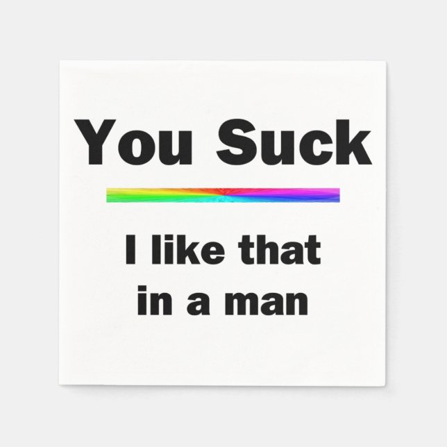 Guardanapo De Papel Você Chupa (Frente)