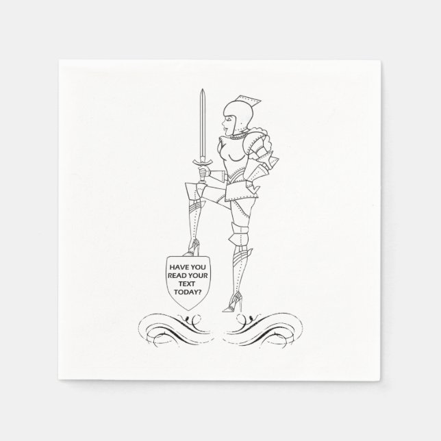 Guardanapo De Papel "Você Leu Seu Texto Hoje?" (Frente)
