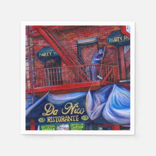 Guardanapo De Papel Você não ama Pintura Vermelha? Nova Iorque, Nova I (Frente)