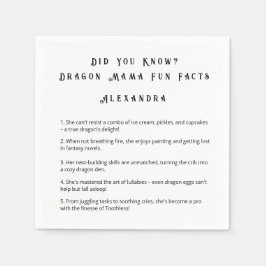 Guardanapo De Papel Você Sabia? Fatos Divertidos da Mamãe Dragão