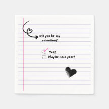 Você Será Meu Namorados Nota Napkins