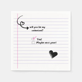 Guardanapo De Papel Você Será Meu Namorados Nota Napkins