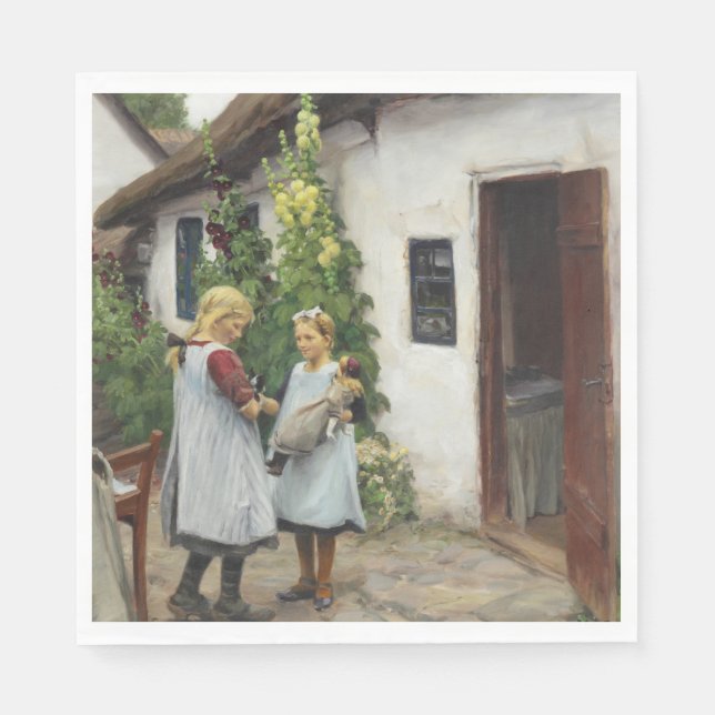 Guardanapo De Papel Você Viu O Meu Gatinho? (por H.A. Brendekilde) (Frente)