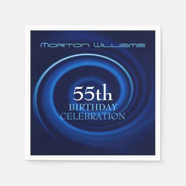 Guardanapo De Papel Vortex 55º Aniversário Celebração de Nápoles (Frente)