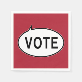 Guardanapo De Papel VOTAÇÃO - Vermelho