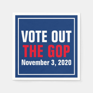 Guardanapo De Papel Votar Do GOP 2020 Eleição De Azul Branco Vermelh