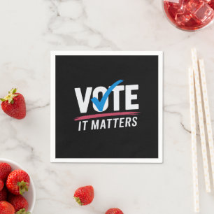 Guardanapo De Papel Votar Eleição 2024 Eleitor Democrata Política 