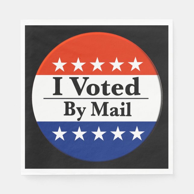 Guardanapo De Papel Votei Por Correio (Frente)