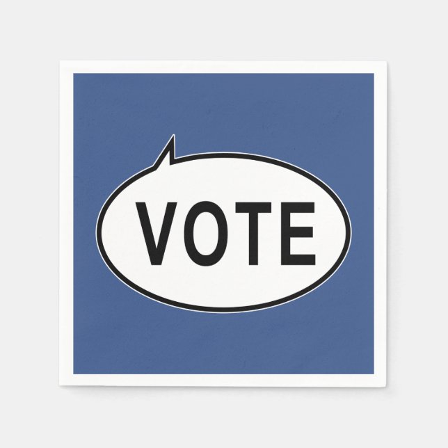 Guardanapo De Papel VOTO - Azul (Frente)