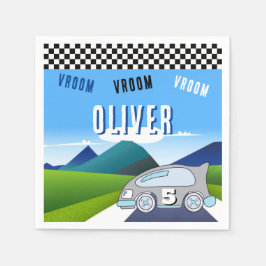 Guardanapo De Papel Vroom Vroom Racing Car Road Boy Aniversário