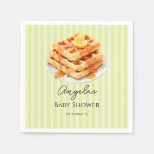 Guardanapo De Papel Waffles de Brunch de Baby Shower