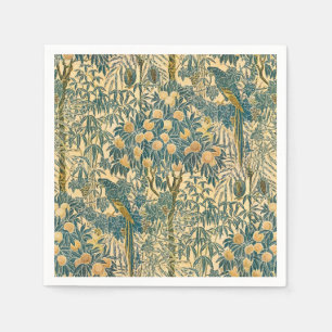 Guardanapo De Papel Walter Crane - Padrão Vintage Art Nouveau Macaw