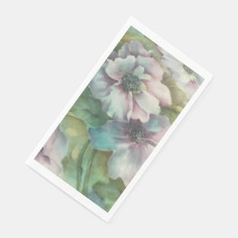 Guardanapo De Papel Watercolor Anemone Floral  • Elegant Table Decor