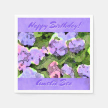 Watercolor Batik Hydrangeas Personalizadas