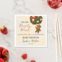 Watercolor Bear Baby Shower Fiesta