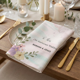 Guardanapo De Papel Watercolor boho succulent vintage pastel floral