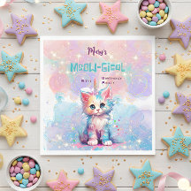 Watercolor Caticorn Meow-Gical Birthday