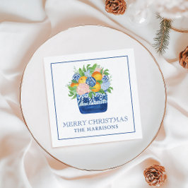 Guardanapo De Papel Watercolor Chinoiserie Mandarins Natal