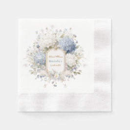 Guardanapo De Papel Watercolor elegant Royal Botanique hydrangea flowe