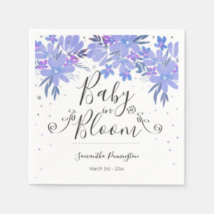 Guardanapo De Papel Watercolor Floral Rico Script Baby in Bloom Napki