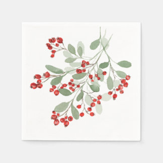 Guardanapo De Papel Watercolor Holly