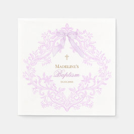 Guardanapo De Papel watercolor lilac purple Baptism