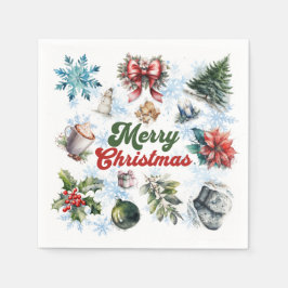 Guardanapo De Papel Watercolor Natal