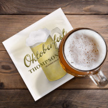 Watercolor Oktoberfest Beer Personalizado