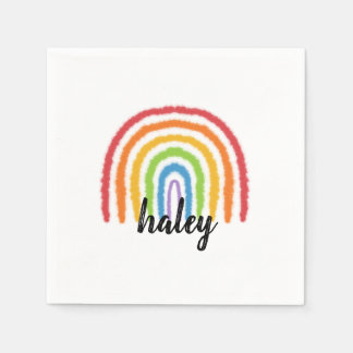 Guardanapo De Papel Watercolor Rainbow Partido Personalizado Napkins