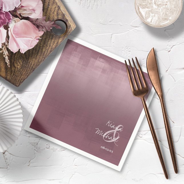 Guardanapo De Papel Watercolor Refletions Wedding Mauve ID774 (Criador carregado)
