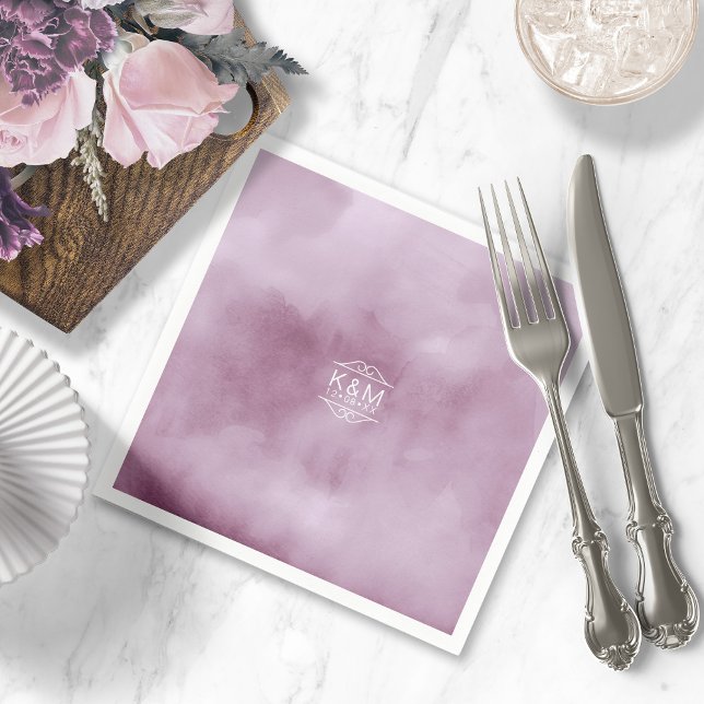Guardanapo De Papel Watercolor Wedding Lilac ID654 (Criador carregado)