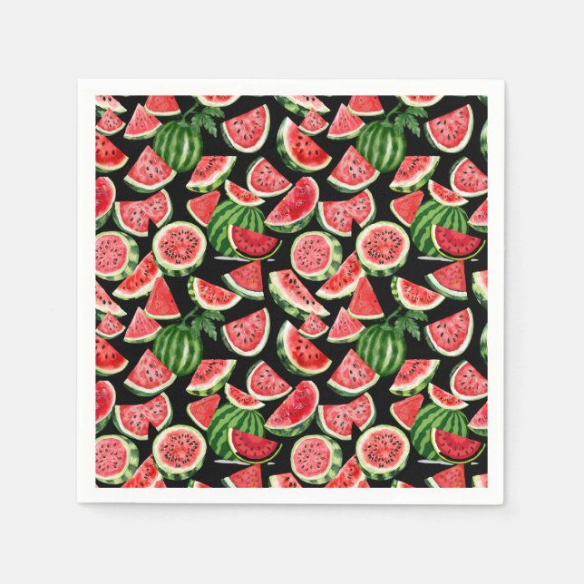 Guardanapo De Papel Watercolour Watermelon Napkins – Summer Party (Frente)