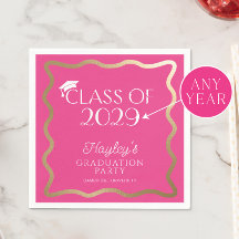 Wave Hot Pink Festa de formatura Welcome