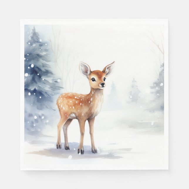 Guardanapo De Papel Wcolor Winter Fawn (Frente)