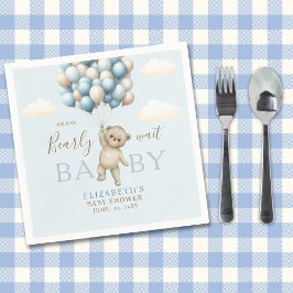Guardanapo De Papel We Can Bearly Wait Baby, Cute Bear Baby Shower 