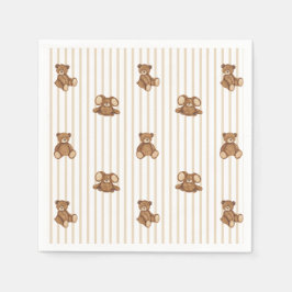 Guardanapo De Papel We Can Bearly Wait Elegant Baby Shower