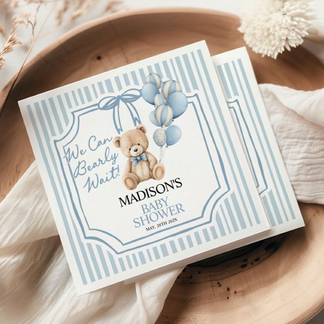 Guardanapo De Papel We Can Beary Wait, Baby Shower  (Criador carregado)
