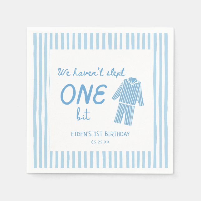 Guardanapo De Papel We Haven't Slept One Bit Pajamas Birthday (Frente)