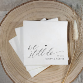 Guardanapo De Papel We Still Do Elegant Wedding Anniversary
