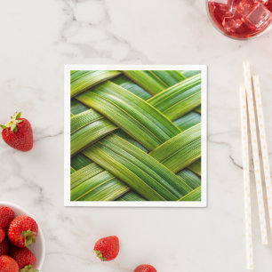 Guardanapo De Papel Weave verde fresca de bambu