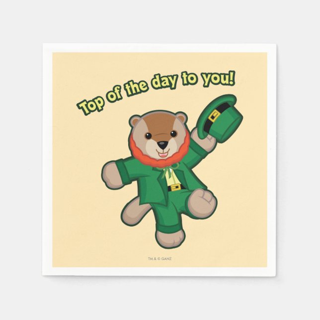 Guardanapo De Papel Webkinz Leprachaun (Frente)